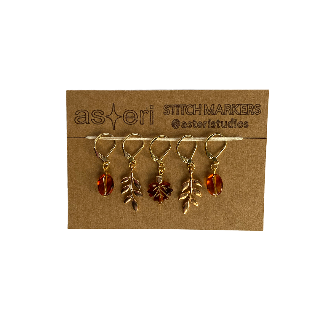 Stitch Markers - Autumn Leaves