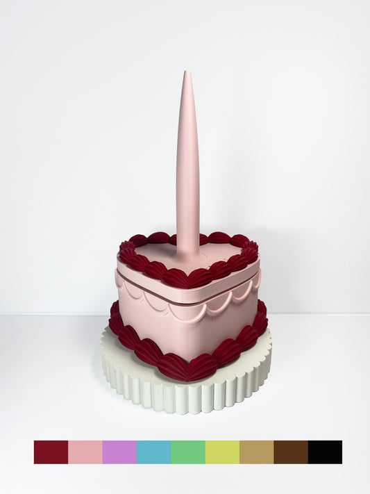 Heart Cake Yarn Spinner | CUSTOM COLOUR