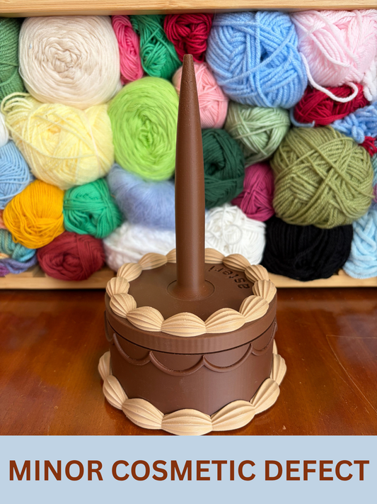 Dark & Light Brown Cake Yarn Spinner