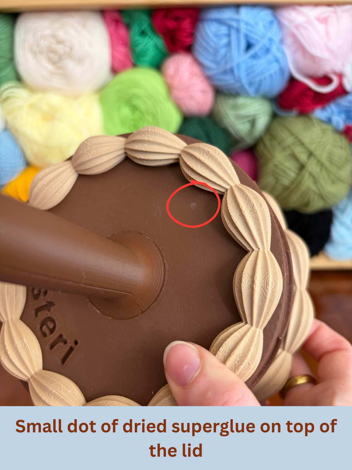 Dark & Light Brown Cake Yarn Spinner