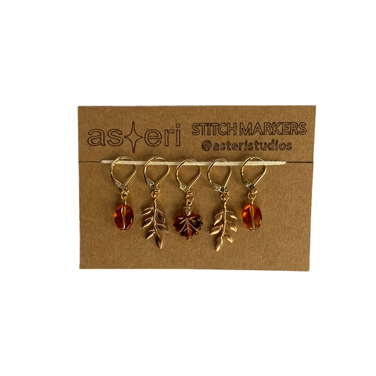 Stitch Markers - Autumn Leaves