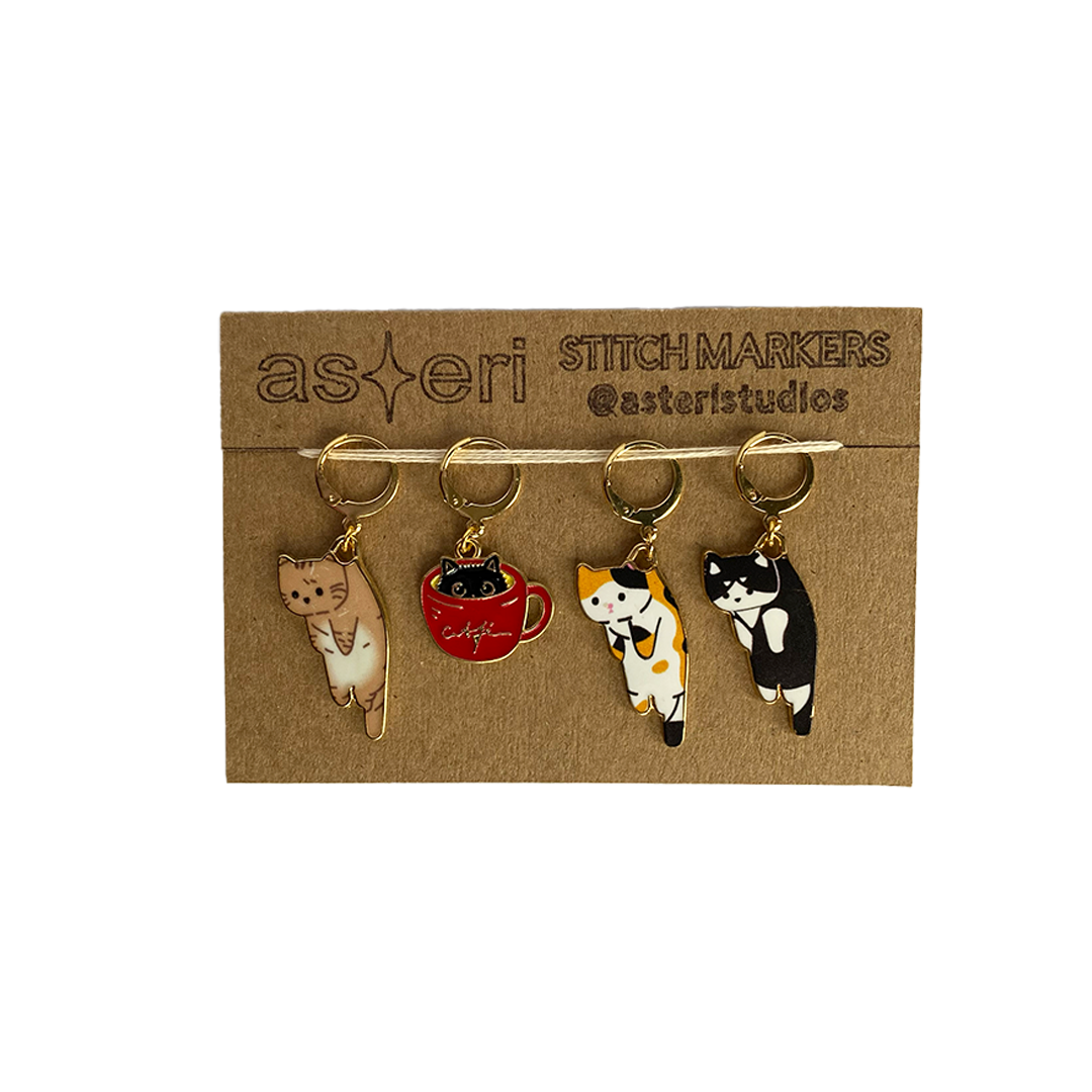 Stitch Markers - Cats