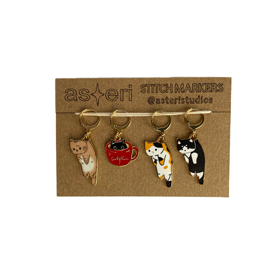 Stitch Markers - Cats