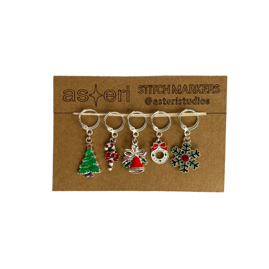 Stitch Markers - Christmas Charms