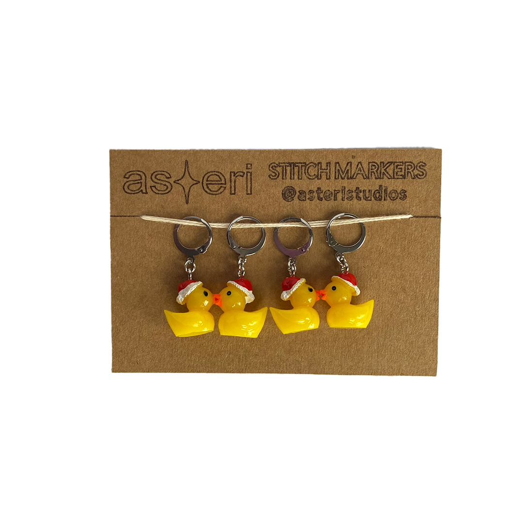 Stitch Markers - Christmas Ducks