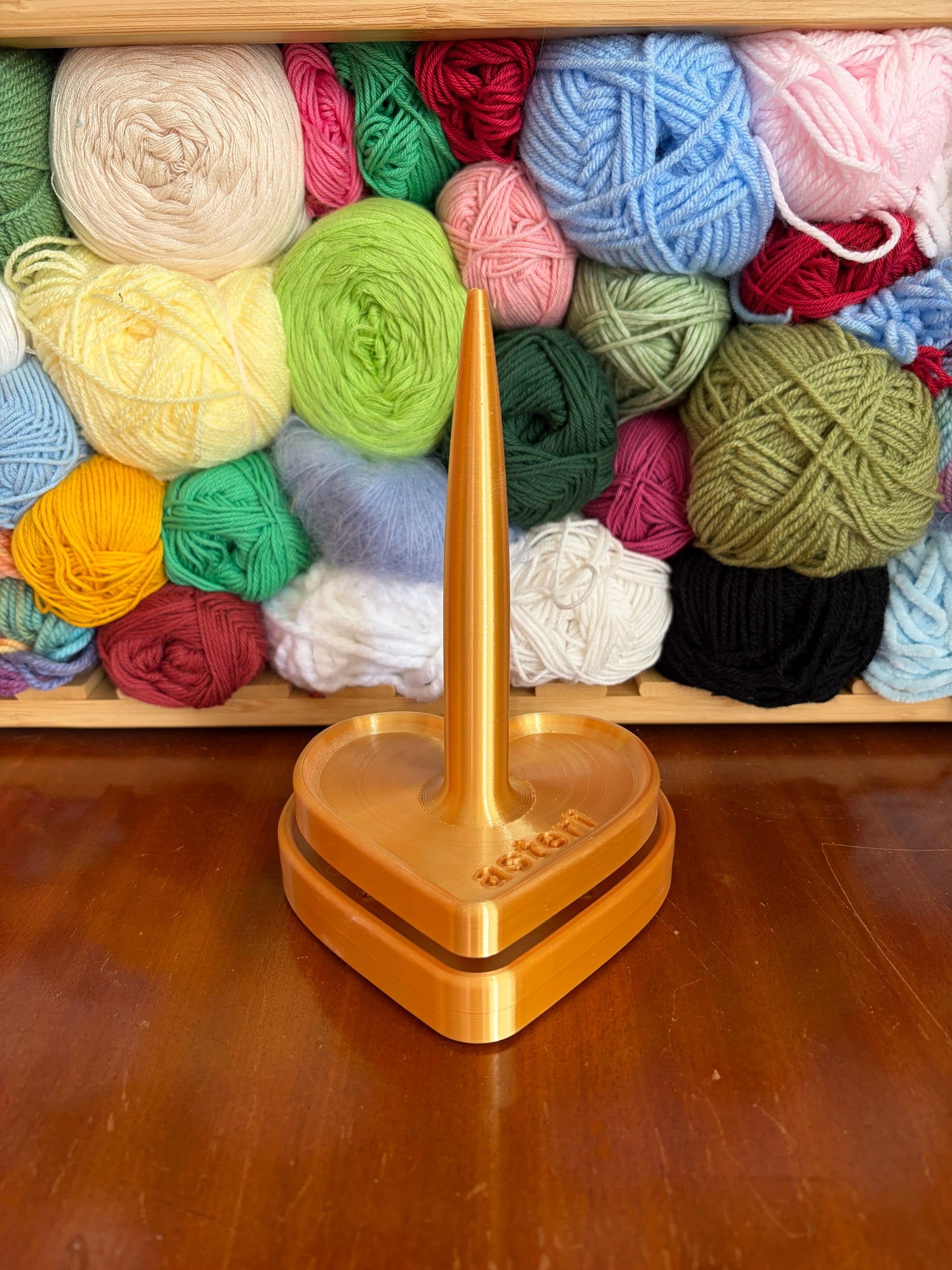 Gold Heart Yarn Spinner