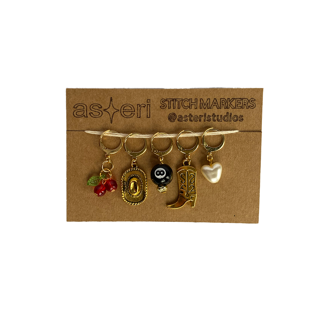 Stitch Markers - Wild West With Charms