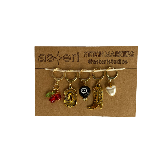 Stitch Markers - Wild West With Charms